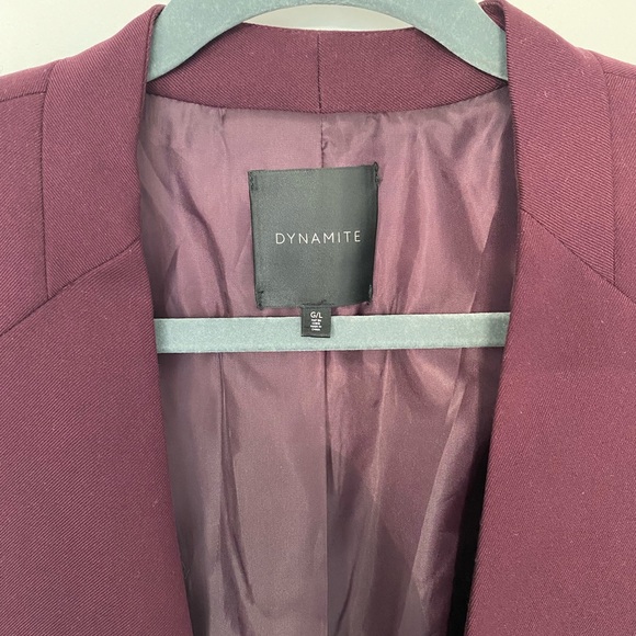 Open-front blazer with zipper detail - Picture 3 of 3